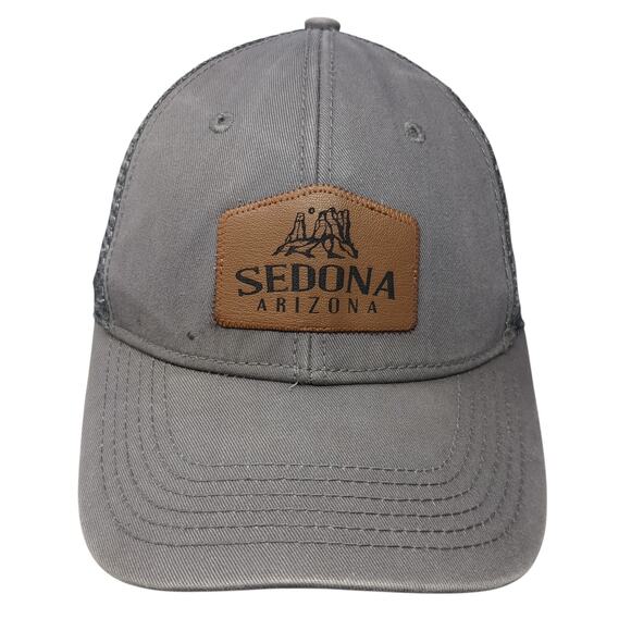 Sedona Arizona Snapback Trucker Cap Gray One Size Adjustable Mesh Back Blue84 - Picture 1 of 9